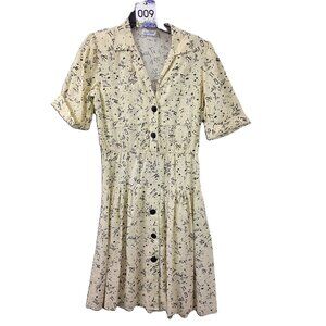 Good Times Dress Size Medium, Short Sleeve, Button, Donna Reed, Classic Dress